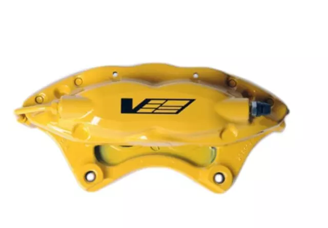 20982644 - : Yellow Rear Driver Side Disc Brake Caliper Assembly with Cadillac V Logo for Cadillac: CTS Image