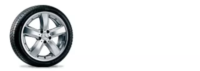 66470600 - Wheels: Wheel (18-Inch) 5-Spoke 7.5x18 Multi-Piece - Titanium - Silver - High Sheen for Mercedes-Benz Image