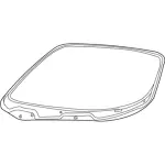4W6Z7603100AA - : Windshield for Ford: Thunderbird Image