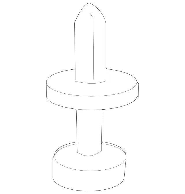 12499005929051 - Body: Vent Cover Rivet for Mercedes-Benz Image