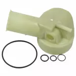 E5DZ3A697A - Steering: Reservoir for Ford: Aerostar, Bronco, Bronco II, Country Squire, Crown Victoria, Explorer, F-150, F-250, F-250 HD, F-350, F-Super Duty, LTD, LTD Crown Victoria, Mustang, Ranger, Taurus, Thunderbird, Windstar | Lincoln: Continental, Mark VII, Town Car | Mercury: Capri, Colony Park, Cougar, Grand Marquis, Marquis, Sable Image