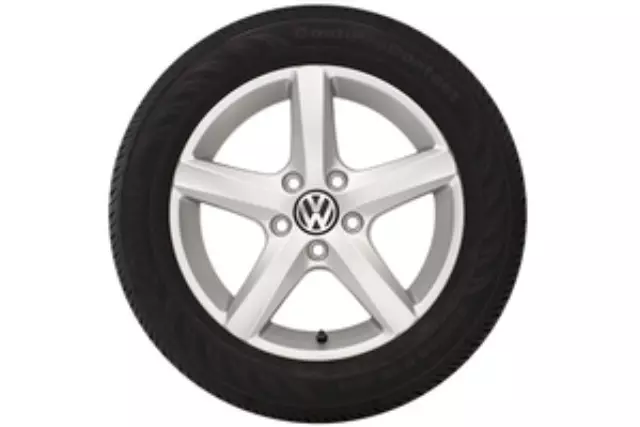 5G00714958Z8 - Wheels: 15 Inch Aspen Winter Wheels - Silver for Volkswagen: Golf, Golf SportWagen Image