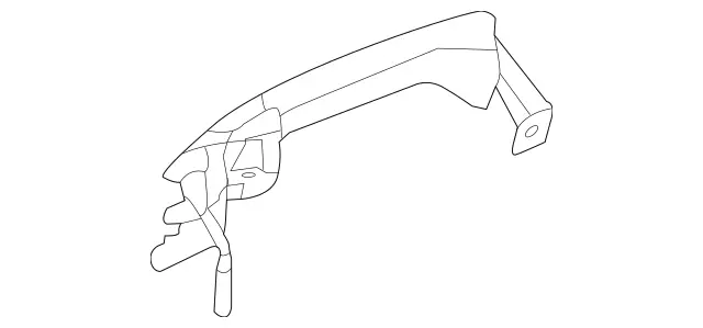 2047601370 - Rear Doors: Door Handle for Mercedes-Benz: B Electric Drive, B250e, C250, C300, C350, C63 AMG, CLA250, CLS400, CLS550, CLS63 AMG, CLS63 AMG S, E250, E350, E400, E550, E63 AMG, E63 AMG S, GL350, GL450, GL550, GL63 AMG, GLA250, GLE300d, GLE350, GLE400, GLE550e, GLE63 AMG, GLK250, GLK350, GLS350d, GLS450, GLS550, GLS63 AMG, ML250, ML350, ML400, ML550, ML63 AMG, SL400, SL450, SL550, SL63 AMG, SL65 AMG, SLC300, SLC43 AMG, SLK250, SLK300, SLK350, SLK55 AMG Image image