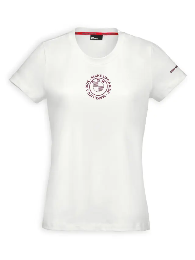 WOMENSMAKELIFEARIDETSHIRTWHITE - : Womens Make Life a Ride T-Shirt for BMW-Motorrad Image