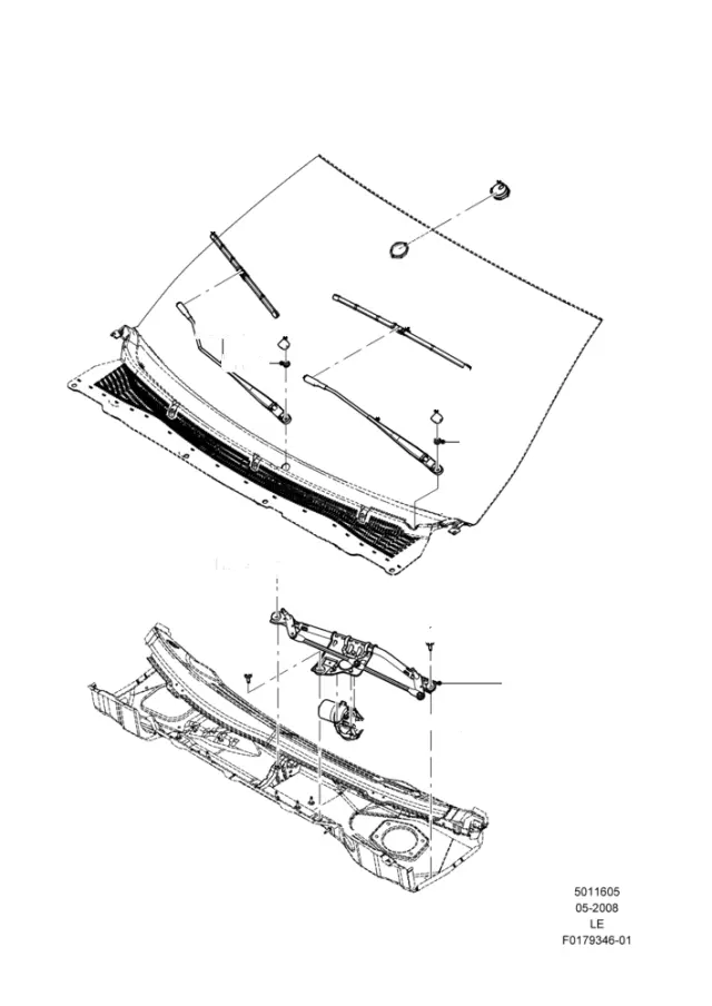 DG1Z17508A - Body: Wiper Motor for Ford Image