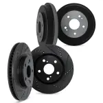 800476135 - : DFC Brake Rotors and Drums - Drilled &amp; Slotted - Black for DYNAMIC FRICTION Image