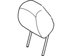 DA5Z54611A08A - Body: Headrest Pad for Lincoln: MKS Image