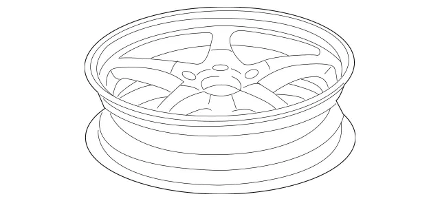 2094000302 - Wheels: Disk Wheel for Mercedes-Benz: C230, C240, C280, C32 AMG, C320, C350, CLK350, CLK500, CLK55 AMG, CLK550 Image image
