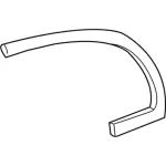 YW1Z54255A60BA - Body: Window Molding for Lincoln: Town Car Image