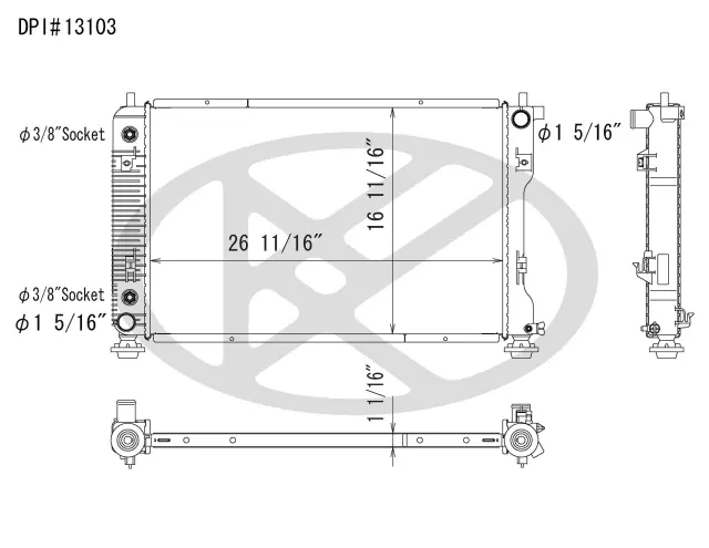 A13103 - : Koyorad Radiator for Koyo Image