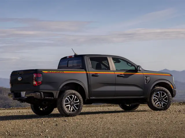 VR1WZ6320000C - Exterior: 2024-2025 Ford Ranger - Retro Red - Orange &amp; Yellow Graphics for Ford: Ranger Image