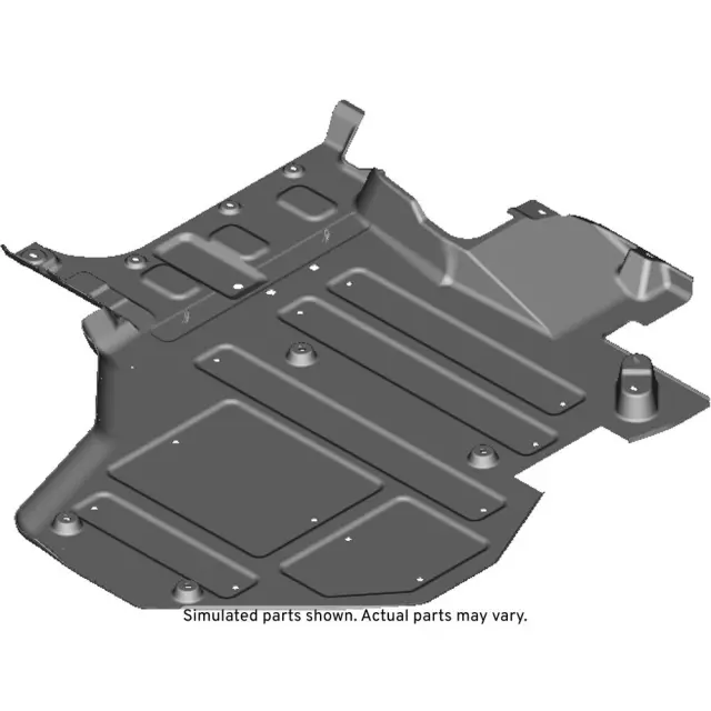 23258344 - : Passenger Side Underbody Rear Air Deflector for GM Image