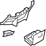 8C3Z2504608ND - Body: Lower Panel for Ford: F-250 Super Duty, F-350 Super Duty, F-450 Super Duty Image