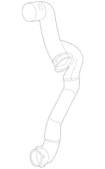 2188310500 - Electrical System: Air Duct for Mercedes-Benz Image