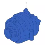 4U2Z10V346FYRM - : Alternator for Ford: E-350 Super Duty, E-450 Super Duty, Excursion, F-250 Super Duty, F-350 Super Duty, F-450 Super Duty, F-550 Super Duty Image