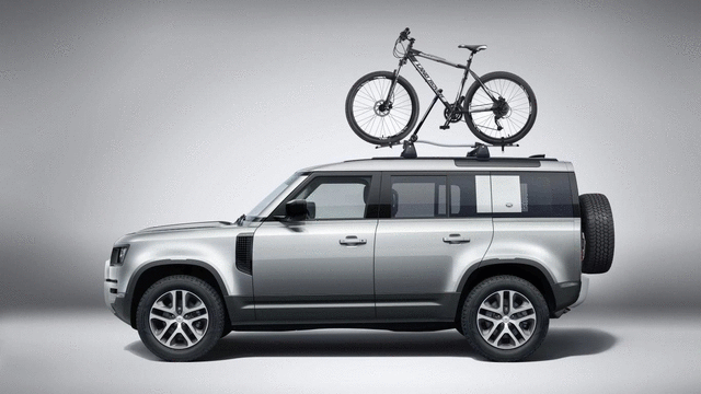 Roof Mounted Bike Carrier - Wheel Mounted - Land-Rover (VPLZR0186)