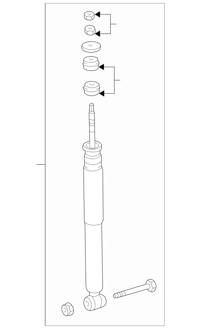 2033262900 - Springs, Suspension and Hydraulics: Shock Absorber for Mercedes-Benz: C240 Image image