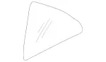 2027350309 - Rear Doors: Glass Pane for Mercedes-Benz: C220, C230, C280, C43 AMG Image