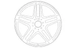 21240109007X21 - Suspension: Wheel for Mercedes-Benz Image