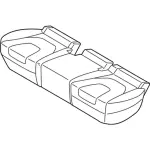 FT4Z5863804DA - Body: Cushion Cover for Ford Image