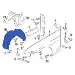 KR3Z16102A - : Fender Liner for Ford: Mustang Image