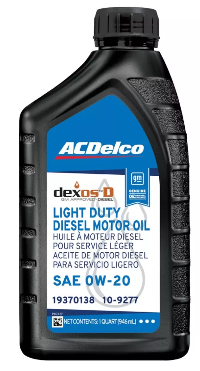 dexosD??? 0W-20 Diesel Motor Oil - 1 qt - GM (19370138)