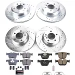 K7936 - : Z23 Daily Driver Carbon-Fiber Ceramic Brake Pad and Drilled &amp; Slotted Rotor Kit for PowerStop Image