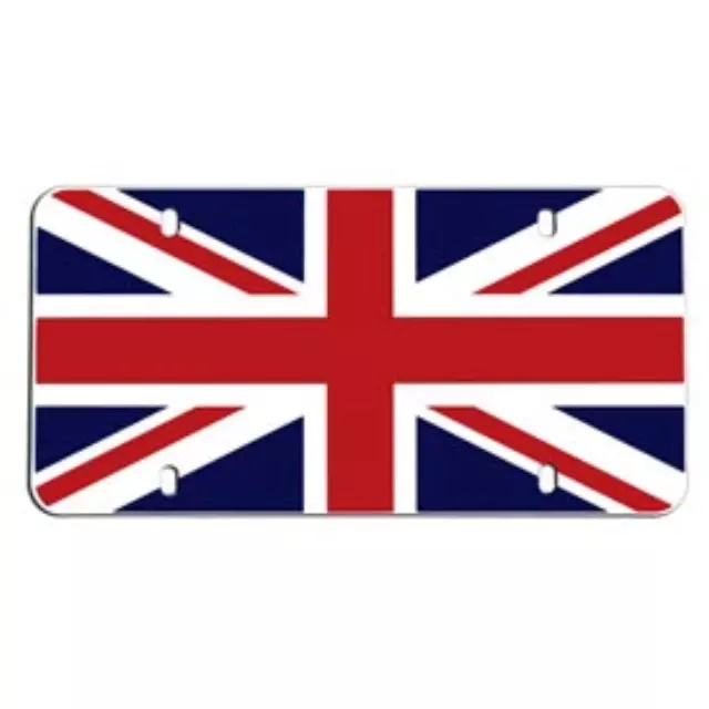 82120309265 - Exterior: License Plate Insert - Union Jack for Mini: Cooper, Cooper Countryman, Cooper Paceman Image