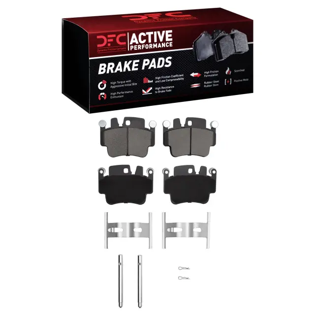 1115091701 - Brakes &amp; Brake Parts: DFC Active Perform Pads and Hardware Kit for DYNAMIC FRICTION Image