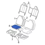 XL5Z1362901CAD - Body: Seat Cover for Ford: Ranger Image