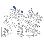 M1PZ78611A09EA - : Headrest, Outer for Ford: Bronco Sport Image