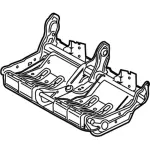 CK4Z9963160AK - Body: Seat Frame for Ford: Transit-150, Transit-250, Transit-350, Transit-350 HD Image