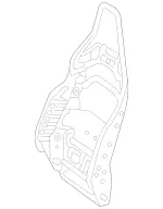 20591032409116 - Body: Seat Back Frame for Mercedes-Benz Image