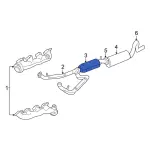 3C2Z5E212GA - Exhaust: Catalytic Converter for Ford: E-450 Econoline Super Duty, E-450 Super Duty, E-550 Econoline Super Duty, E-550 Super Duty Image