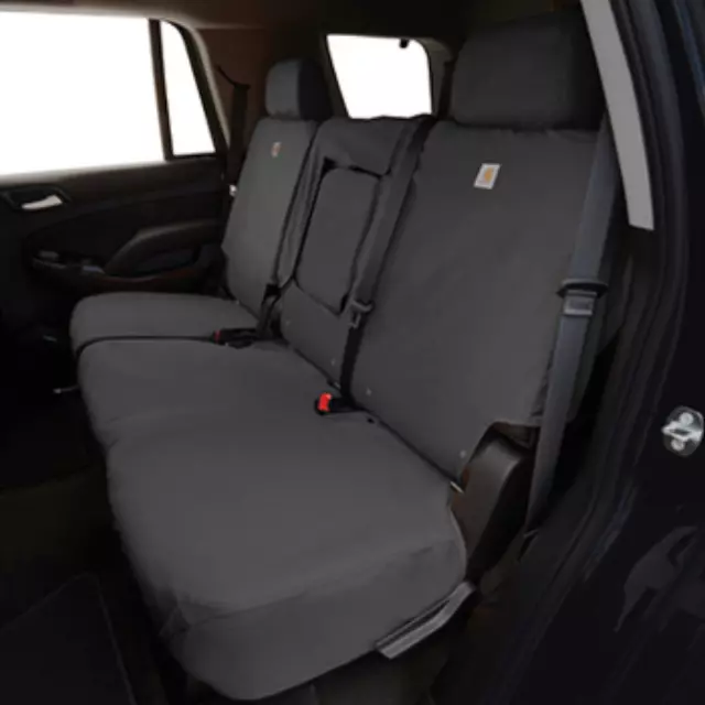 84416772 - Interior: Cover Carhartt Rear Split-bench Seat for Chevrolet: Silverado 3500 HD, Suburban, Suburban 3500 HD, Tahoe | GMC: Sierra 1500, Sierra 2500 HD, Sierra 3500 HD, Yukon, Yukon XL Image