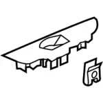 HP5Z14527AG - Body: Switch Bezel for Lincoln: MKZ Image