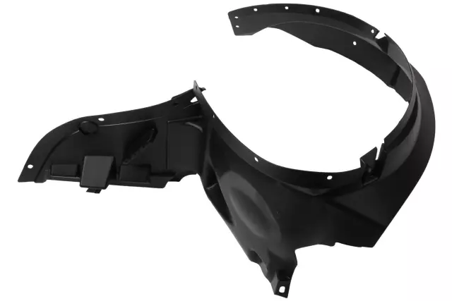 Passenger Side Front Wheelhouse Splash Shield with Air Deflector, Plug, and Retainer - GM (20815093)