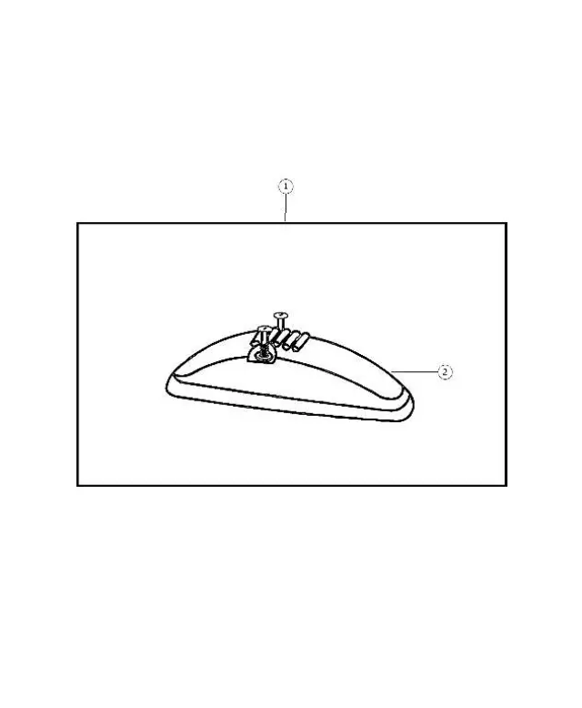 Roof Lamp Assembly - Mopar (55077067AA)
