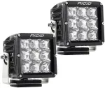 322213 - : D-XL PRO LED Light, Spot Optic, Surface Mount, Black Housing, Pair for Rigid Industries Image