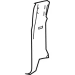 4L3Z16278D13AAA - Body: Rear Pillar Trim for Ford: F-150 | Lincoln: Mark LT Image