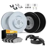 428448067 - : DFC GEOSPEC Coated Rotor- HD Brake Pad - Hardware and Adjuster for DYNAMIC FRICTION Image