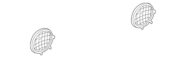 16373701889051 - Body: Speaker Grille for Mercedes-Benz Image