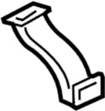 873D4EG00A - Body: Duct for INFINITI: M35, M45 Image