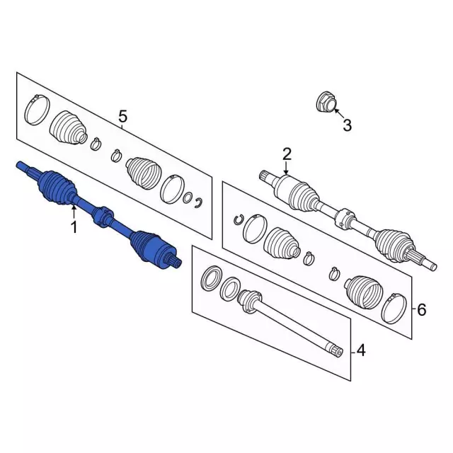LJ9Z3B436A - Suspension: Axle Assembly for Ford: Mustang Mach-E Image