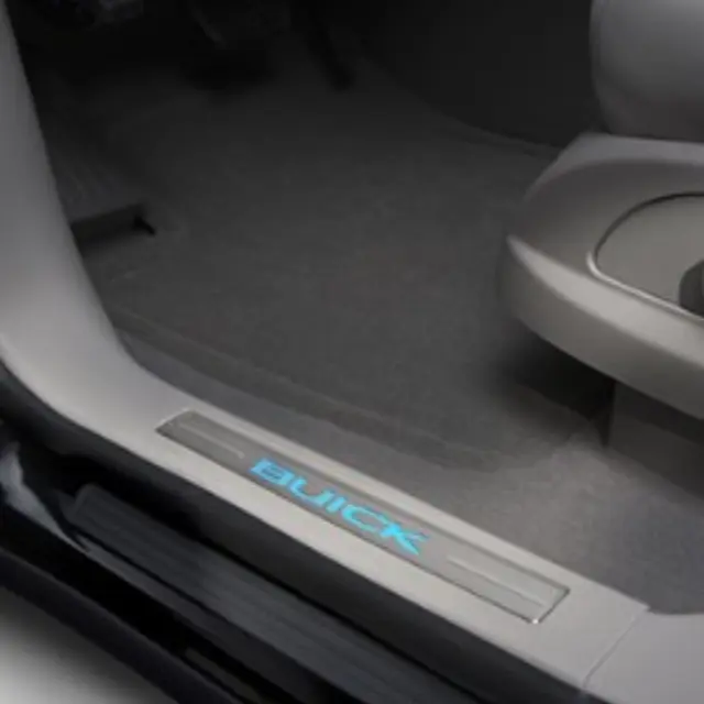 23129795 - Exterior: Door Sill Plates - Illuminated - Ebony for Buick: Enclave Image