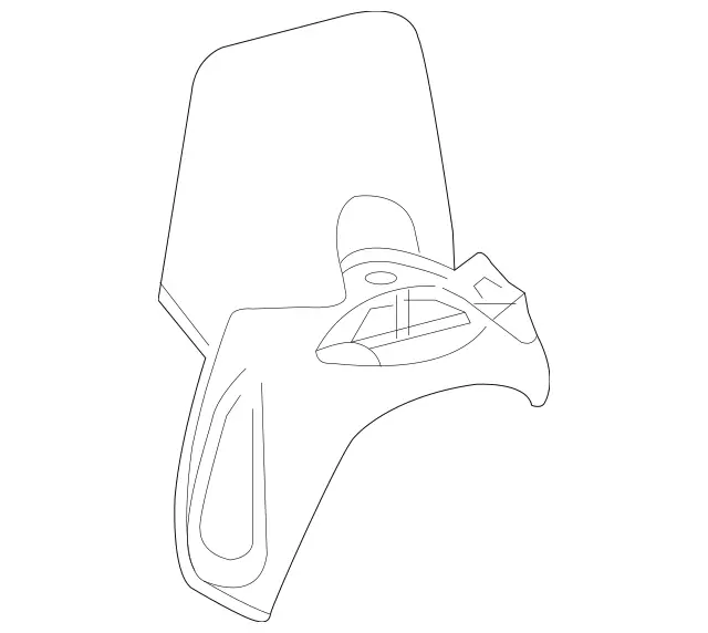 1662412034 - Engine Suspension: Screening Plate for Mercedes-Benz: GL450, GLE400, GLE43 AMG, GLE450 AMG, GLE550e, GLS450, ML400 Image image