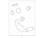 906490060064 - : Converter &amp; Pipe for Mercedes-Benz: Sprinter 2500, Sprinter 3500 Image