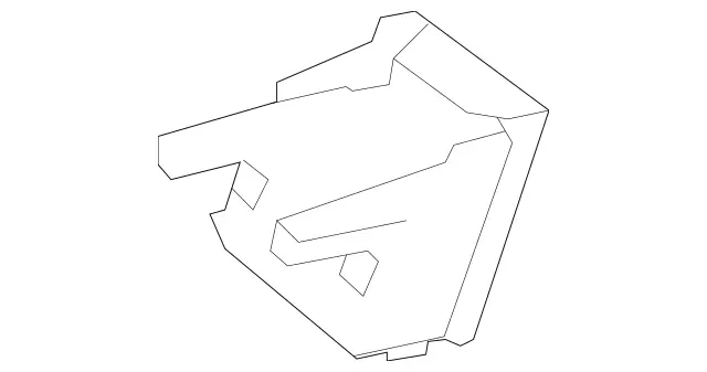 25168045147E94 - Body: Rear Bracket for Mercedes-Benz Image