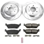 K8030 - : Z23 Daily Driver Carbon-Fiber Ceramic Brake Pad and Drilled &amp; Slotted Rotor Kit for PowerStop Image
