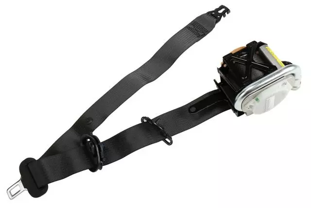 Black Driver Seat Belt with Retractor and Pre-Tensioner - GM (19257083)